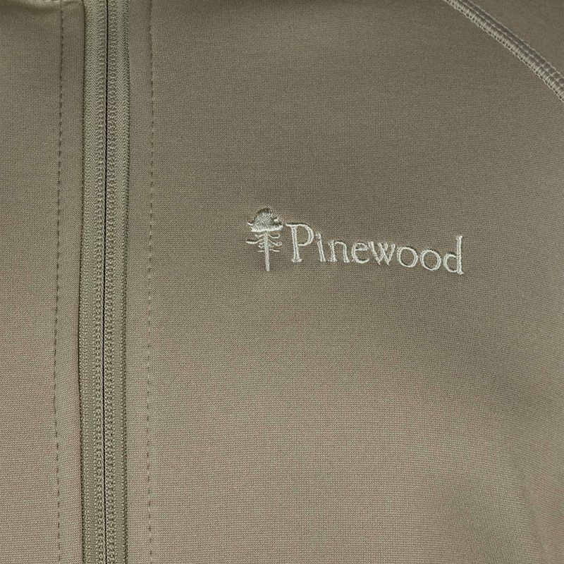 Vyriškas džemperis su gobtuvu Pinewood Finnveden Hoodie mid khaki spalvos 3