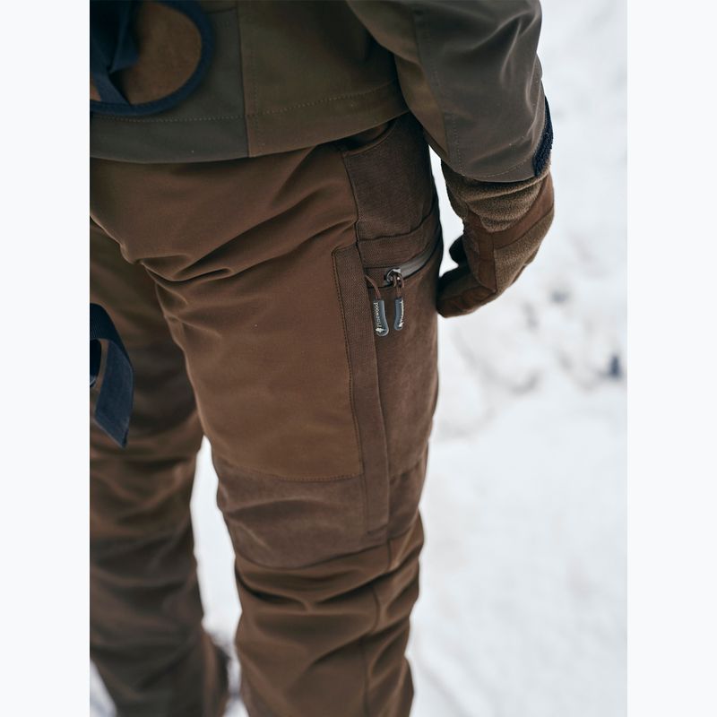 Vyriškos pirštinės Pinewood Småland Hunters Extreme Fleece h.brown / suede brown 5