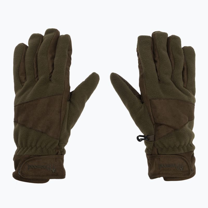 Vyriškos pirštinės Pinewood Småland Hunters Extreme Fleece h.brown / suede brown 2