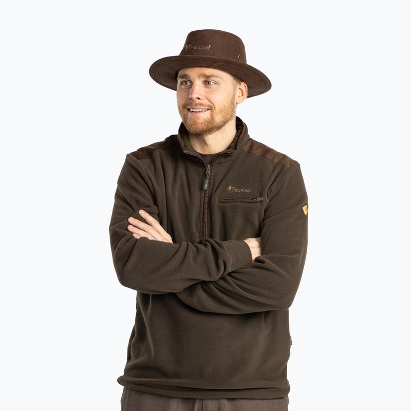 Vyriškas džemperis Pinewood Småland Hunters Half Zip h.brown