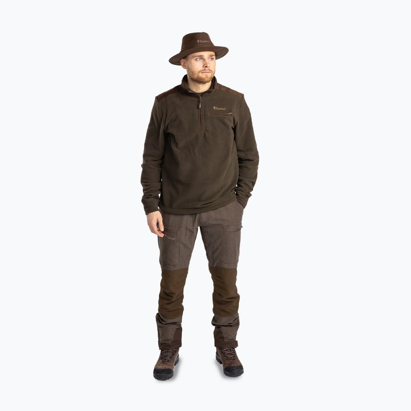 Vyriškas džemperis Pinewood Småland Hunters Half Zip h.brown 2