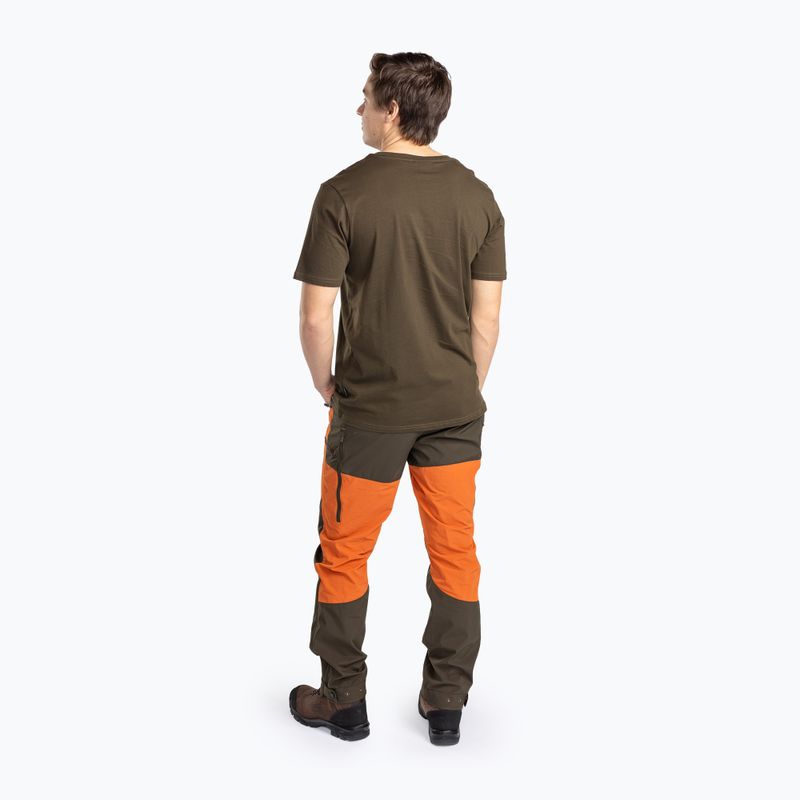 Vyriškos kelnės su membrana Pinewood Abisko b.orange/mossgreen 3