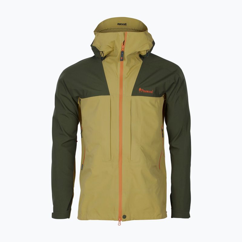 Vyriška striukė nuo lietaus Pinewood Abisko Trekking 3L golden hay/moss green 9