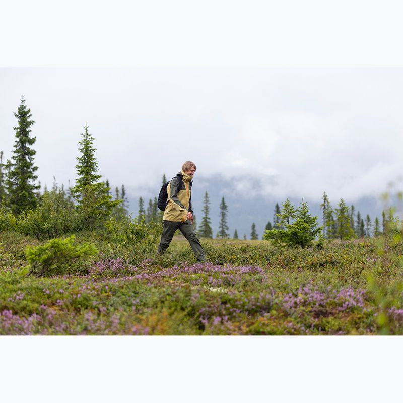 Vyriška striukė nuo lietaus Pinewood Abisko Trekking 3L golden hay/moss green 12