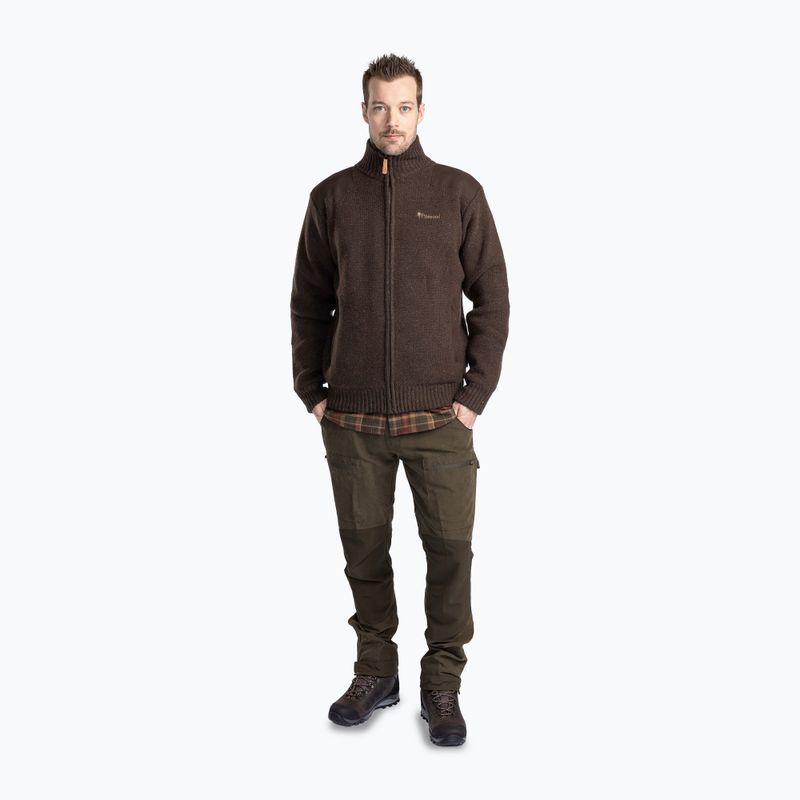 Vyriškas megztinis Pinewood Hurricane d.brown mel 2