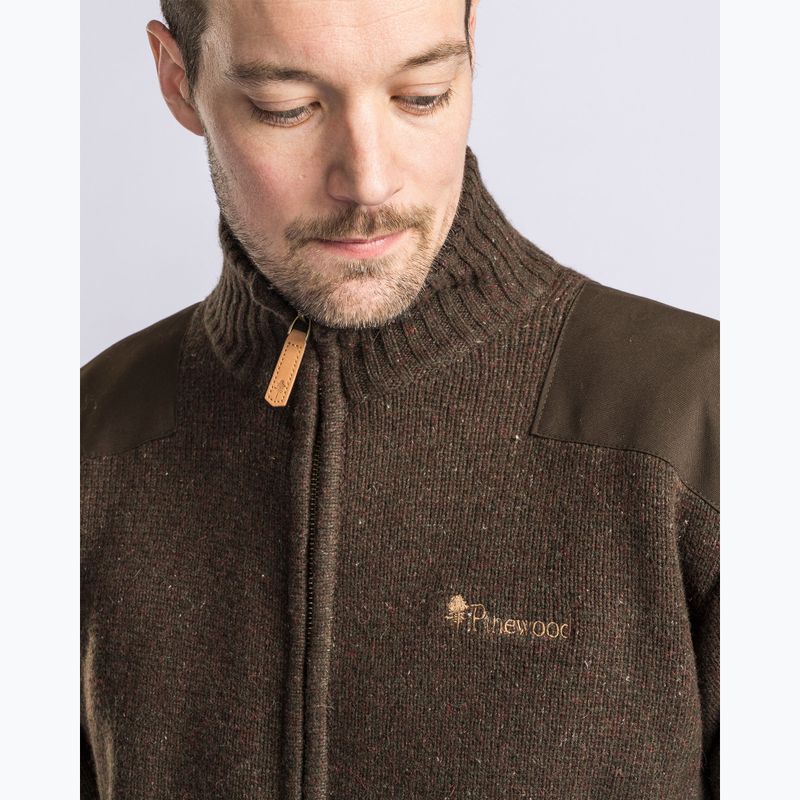 Vyriškas megztinis Pinewood Hurricane d.brown mel 5