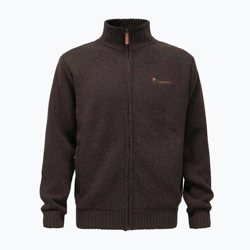 Vyriškas megztinis Pinewood Hurricane d.brown mel 8
