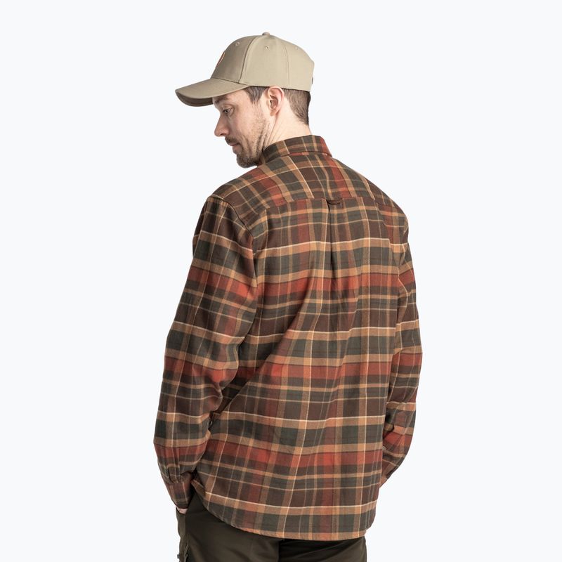 Vyriški marškiniai Pinewood Prestwick Exclusive d.green/terracotta 3