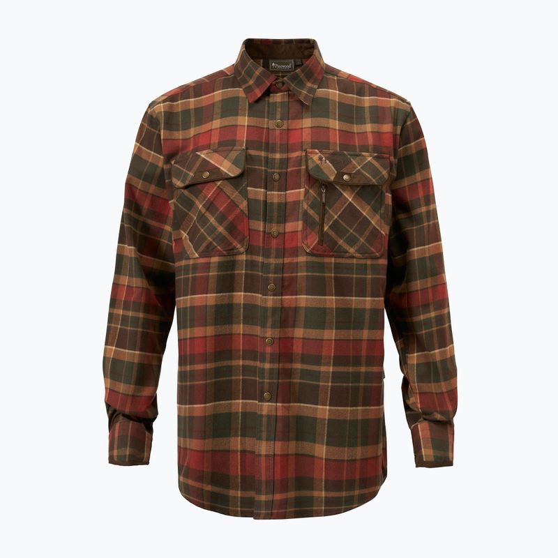 Vyriški marškiniai Pinewood Prestwick Exclusive d.green/terracotta 7