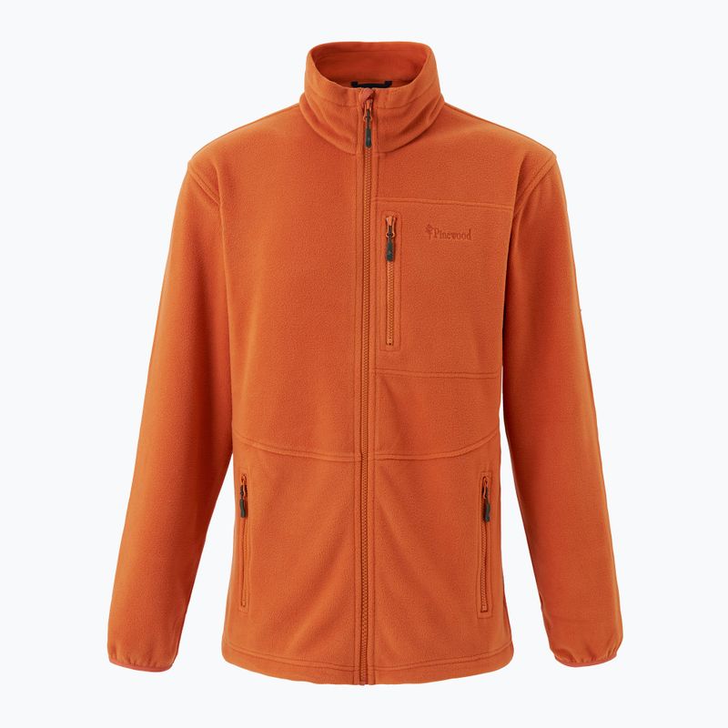 Vyriškas žygio džemperis Pinewood Finnveden Fleece burned orange 7