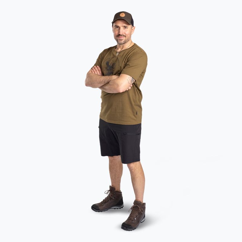 Vyriški marškinėliai Pinewood Moose olive 2
