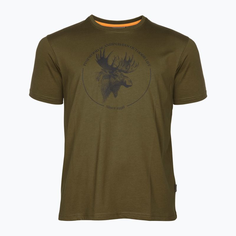 Vyriški marškinėliai Pinewood Moose olive 4
