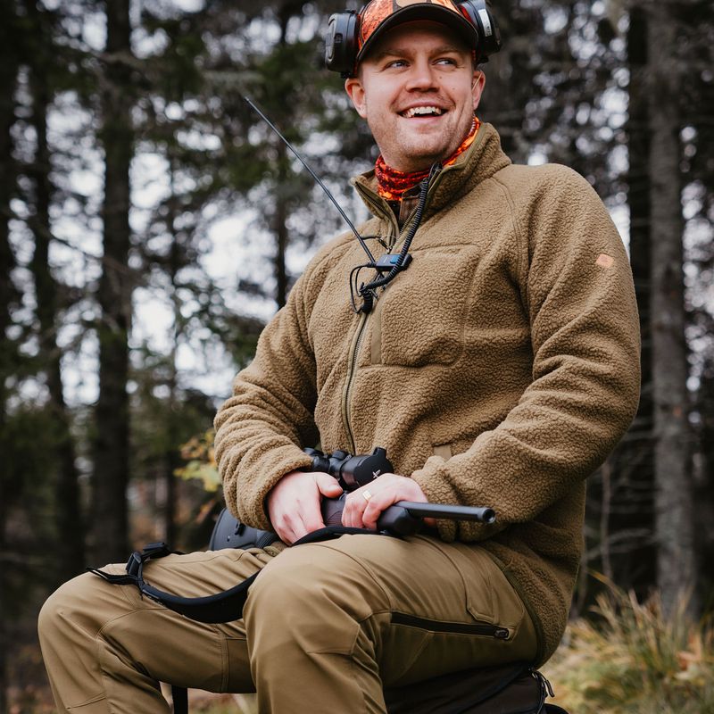 Vyriškos žygio kelnės Pinewood Furudal Hunters Hybrid Stretch olive green 9