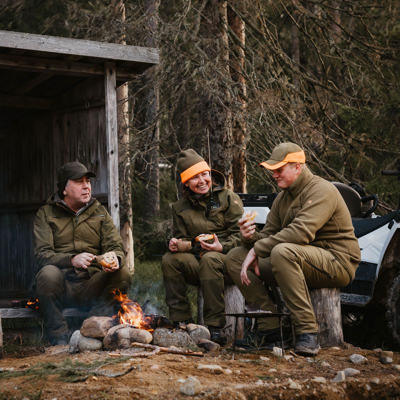 Vyriškos žygio kelnės Pinewood Furudal Hunters Hybrid Stretch olive green 14