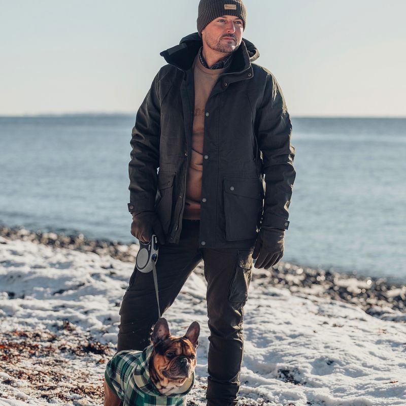 Vyriška striukė nuo vėjo Pinewood Nydala Classic 2L moss green 11