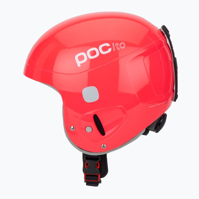 Vaikiškas slidinėjimo šalmas POC POCito Skull fluorescent pink 3