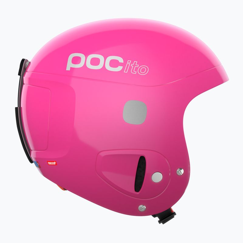 Vaikiškas slidinėjimo šalmas POC POCito Skull fluorescent pink 3