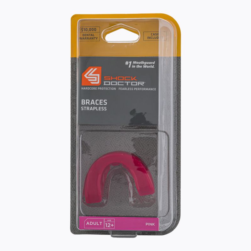 Shock Doctor Braces žandikaulio apsauga rožinės spalvos SHO45