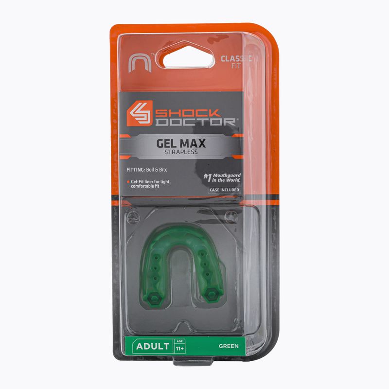 Shock Doctor Gel Max žandikaulio apsauga žalia SHO575