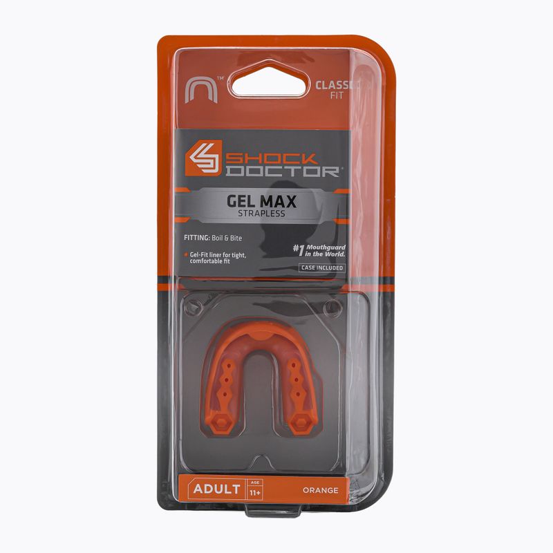 Shock Doctor Gel Max žandikaulių apsauga oranžinė SHO03