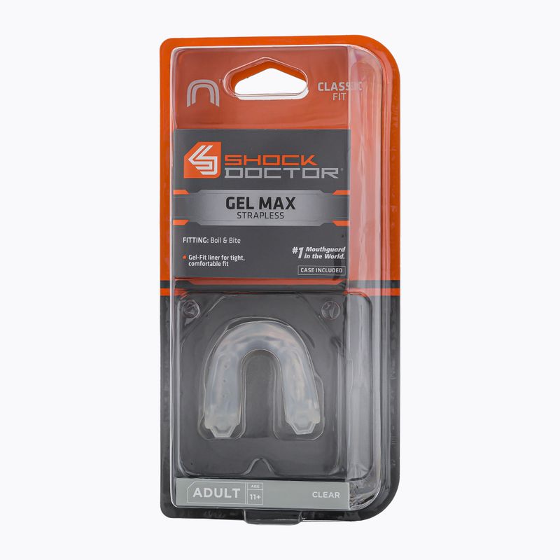 Shock Doctor Gel Max žandikaulių apsauga skaidri SHO567