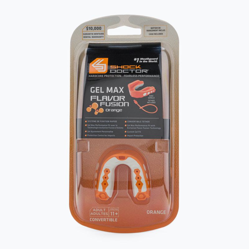 Shock Doctor gelis Gel Max Flavor Fusion orange SHO08 žandikaulių apsauga