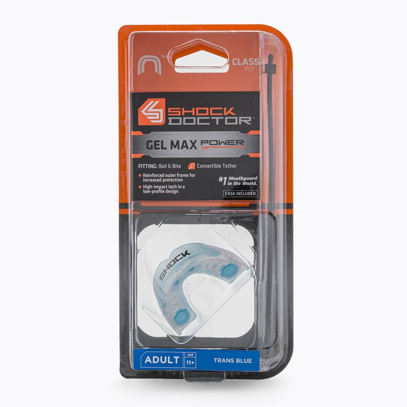 Shock Doctor Gel Max Power žandikaulių apsauga mėlyna SHO564