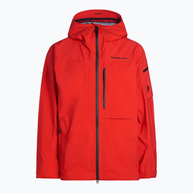 Vyriška slidinėjimo striukė Peak Performance Alpine raudona G76537010
