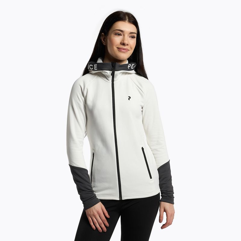 Moteriški slidinėjimo džemperiai Peak Performance Rider Zip Hood white G77089070