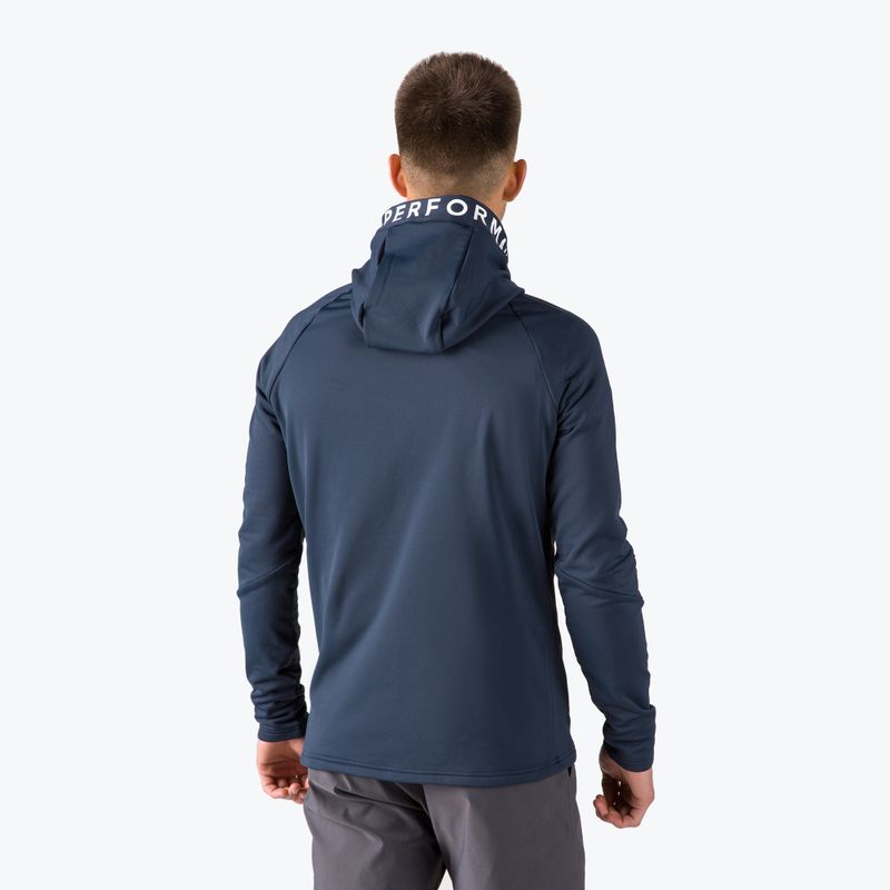 Vyriški džemperiai Peak Performance Rider Zip Hood su gobtuvu trekkingui tamsiai mėlyna G77244020 3
