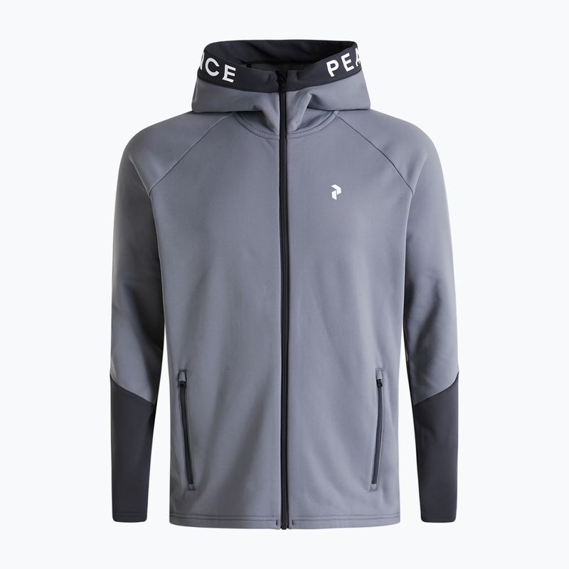 Vyriškas džemperis Peak Performance Rider Zip Hood trekking džemperis pilkas G77244080 6