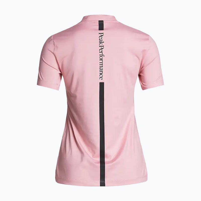 Moteriški trekingo marškinėliai Peak Performance Turf Zip rausvos spalvos G77179090 3