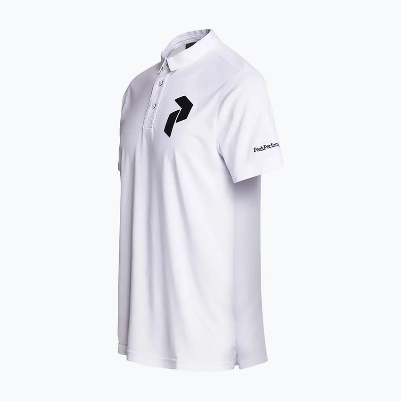 Peak Performance vyriški balti polo marškinėliai Panmore G77184010 2