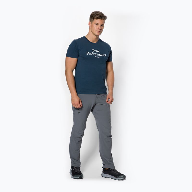 Vyriški marškinėliai Peak Performance Original Tee tamsiai mėlynos spalvos G77266180 2