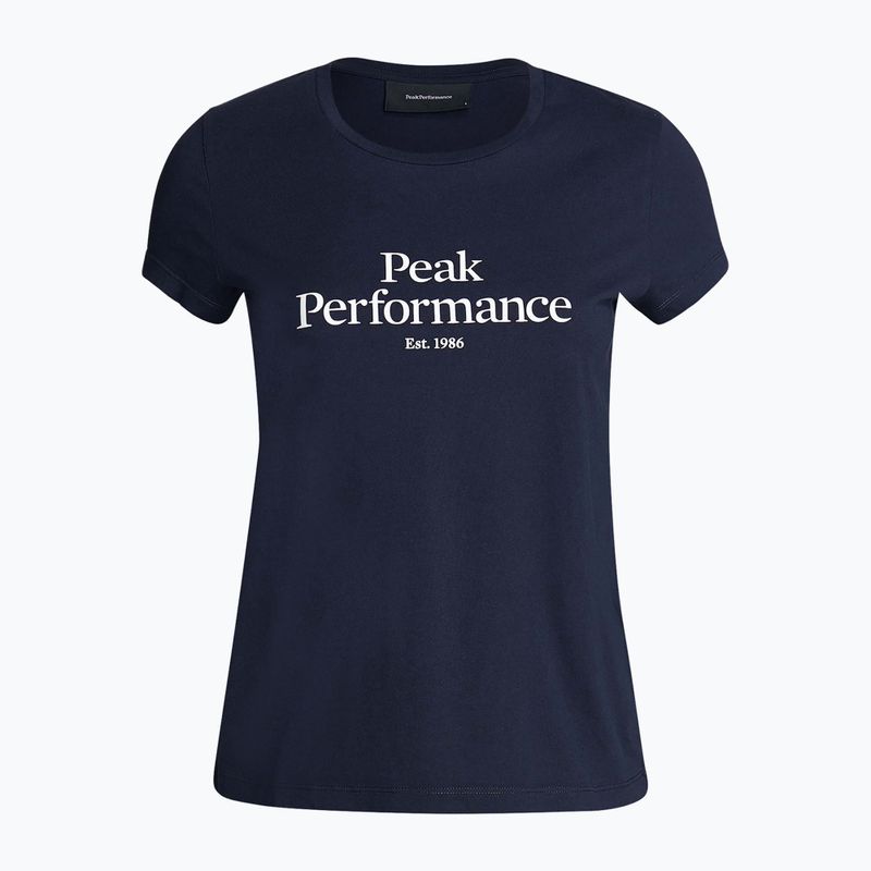 Moteriški trekingo marškinėliai Peak Performance Original Tee navy blue G77280020 5