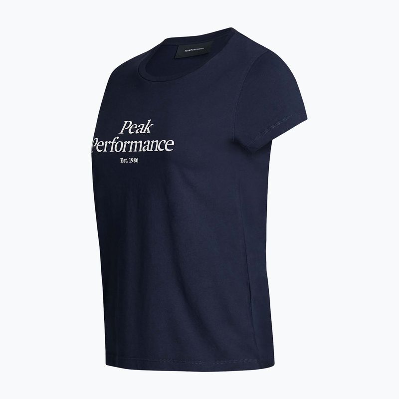 Moteriški trekingo marškinėliai Peak Performance Original Tee navy blue G77280020 7