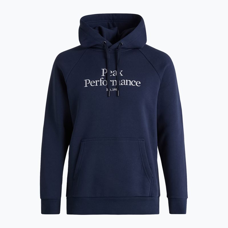 Vyriški sportiniai marškinėliai Peak Performance Original Hood su gobtuvu tamsiai mėlyna G77756020 4