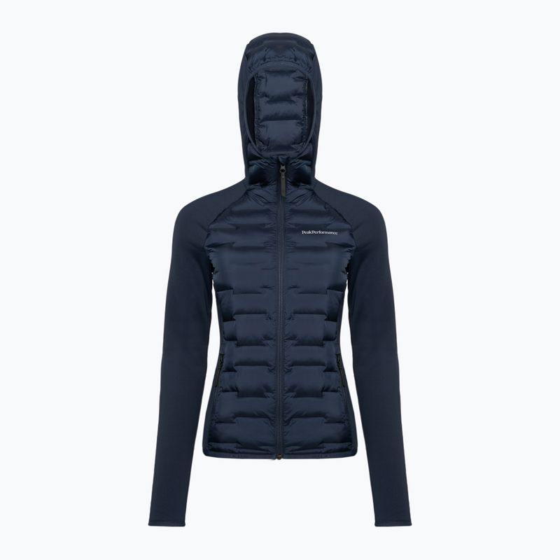 Moteriška striukė Peak Performance Argon Hybrid Hood su gobtuvu tamsiai mėlyna G77859010