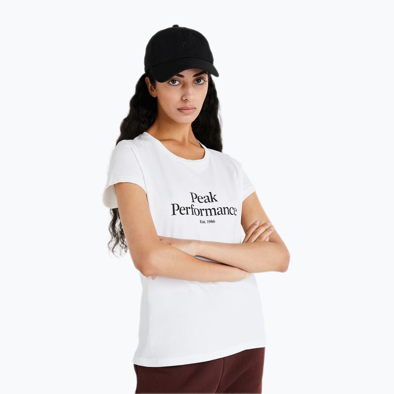 Moteriški trekingo marškinėliai Peak Performance Original Tee white G77700320