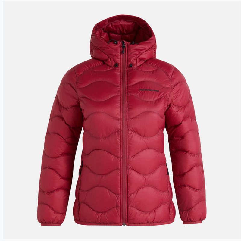 Peak Performance moteriška pūkinė striukė Helium Down Hood kaštoninės spalvos G77852150