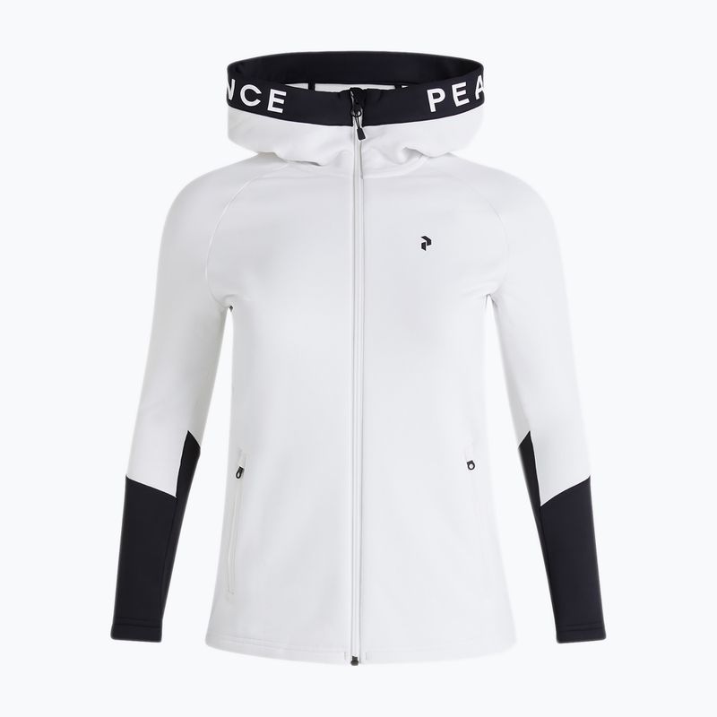 Moteriškas džemperis trekkingui Peak Performance Rider Zip Hood white and black G78834020