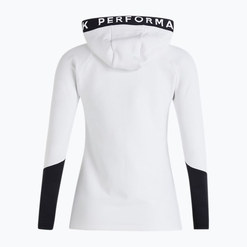 Moteriškas džemperis trekkingui Peak Performance Rider Zip Hood white and black G78834020 2
