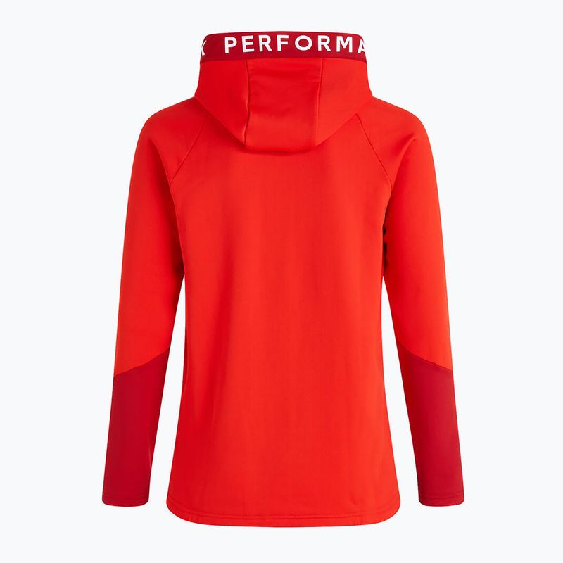 Vyriškas džemperis Peak Performance Rider Zip Hood su gobtuvu trekkingui raudona G78833010 3