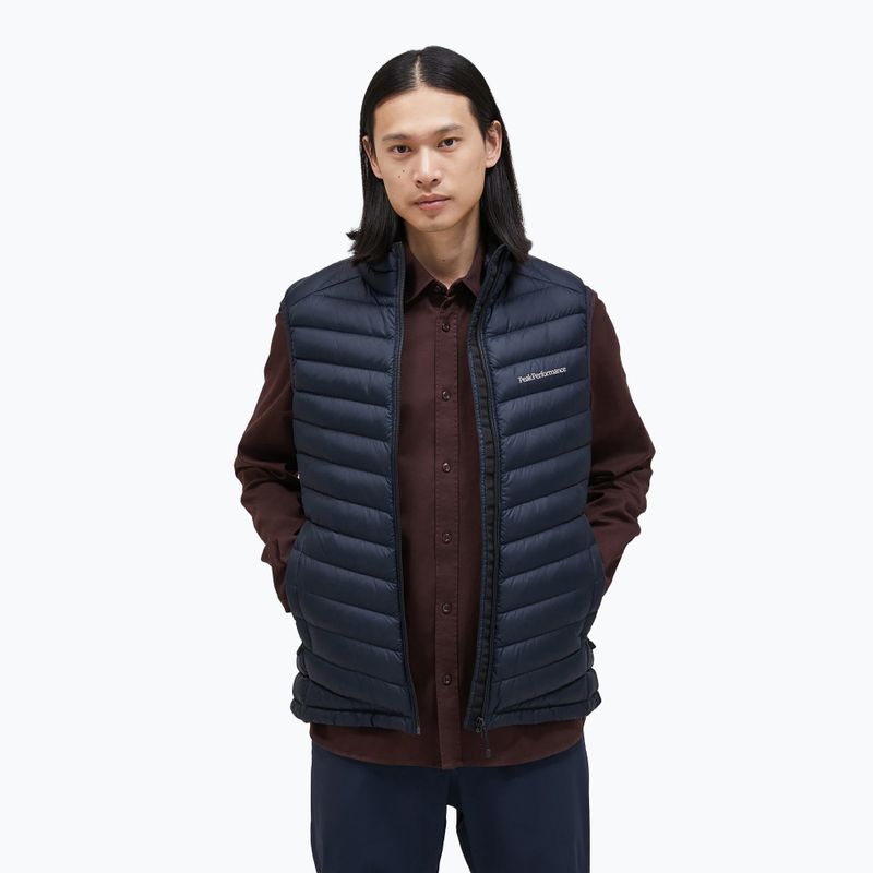 Vyriški turistiniai drabužiai be rankovių Peak Performance Frost Down hiking black G77894030