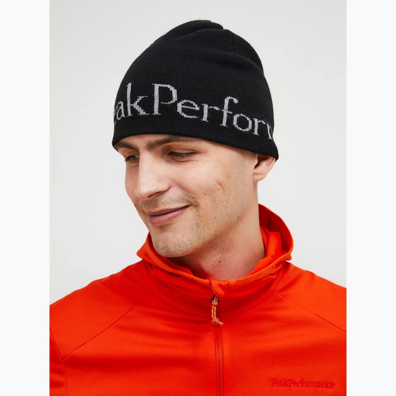 Žieminė kepurė Peak Performance PP juoda/it pilka 2