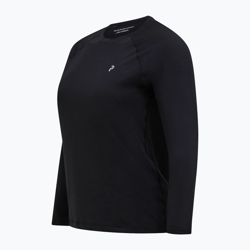 Moteriški termoaktyvūs marškinėliai ilgomis rankovėmis Peak Performance Spirit Crew black 5