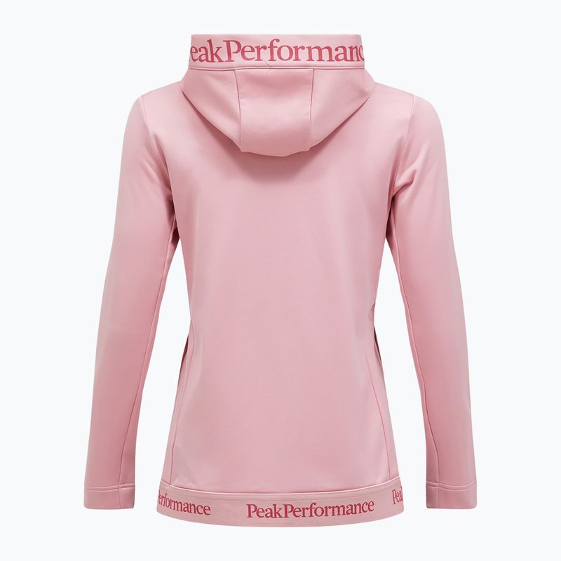 Moteriškas džemperis Peak Performance Rider Tech Zip Hood warm blush 5