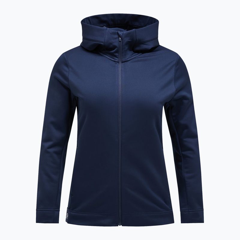 Moteriškas džemperis Peak Performance Rider Tech Zip Hood blue shadow 3