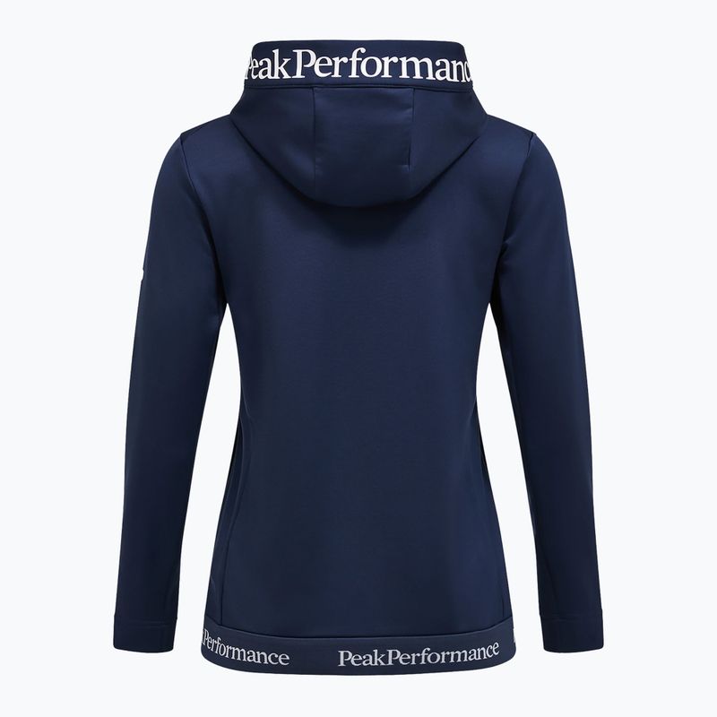 Moteriškas džemperis Peak Performance Rider Tech Zip Hood blue shadow 4