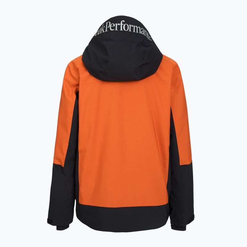Vyriška slidinėjimo striukė Peak Performance Rider Tech Insulated gold flame/black 2
